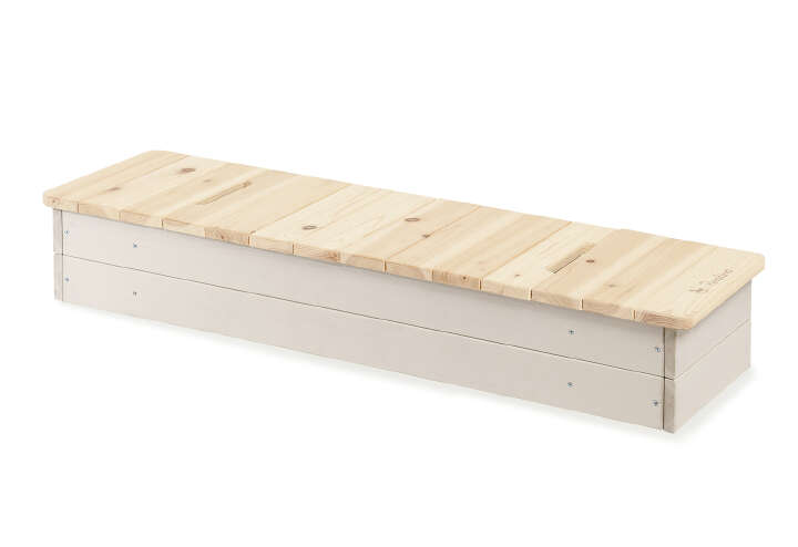 Pinolino Holz Sandkasten Hedda mit Abdeckungen